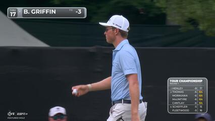 Ben Griffin | Round 1 | 17th hole | Shot 4 | 2025 TOUR Championship