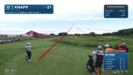 Jake Knapp | Round 4 | 13th hole | Shot 1 | 2025 3M Open