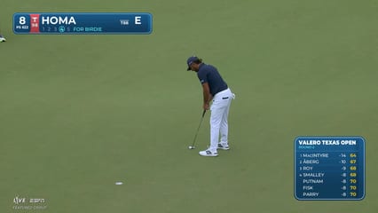 Max Homa | Round 2 | 8th hole | Shot 4 | 2026 Valero
