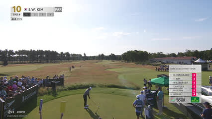 Si Woo Kim | Round 2 | 10th hole | Shot 1 | 2026 Genesis Scottish Open