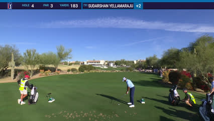 Sudarshan Yellamaraju | Round 2 | 4th hole | Shot 1 | 2026 WM Phoenix Open