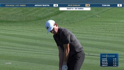 Nick Dunlap | Round 1 | 9th hole | Shot 4 | 2025 THE PLAYERS