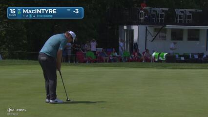 Robert MacIntyre | Round 3 | 15th hole | Shot 3 | 2025 RBC Canadian