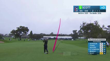 Adam Scott | Round 1 | 6th hole | Shot 2 | 2025 Genesis