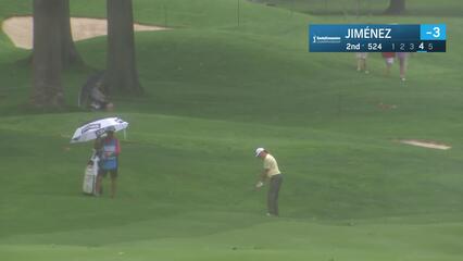 Miguel Angel Jiménez | Round 1 | 2nd hole | Shot 4 | 2025 Kaulig Co. Championship