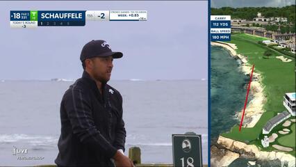 Xander Schauffele | 2024 AT&T Pebble Beach | Round 3 | 18th hole | Shot 1