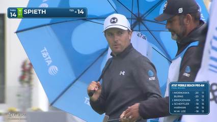 Jordan Spieth | Round 4 | 14th hole | Shot 5 | 2026 AT&T Pebble Beach