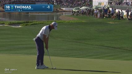 Justin Thomas | Round 1 | 18th hole | Shot 3 | 2025 WM Phoenix Open