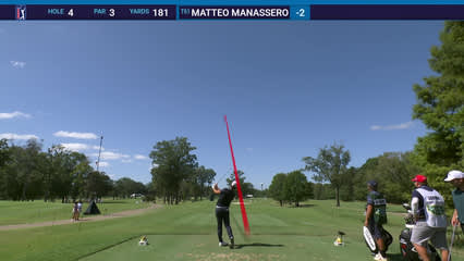 Matteo Manassero | Round 2 | 4th hole | Shot 1 | 2025 Sanderson Farms