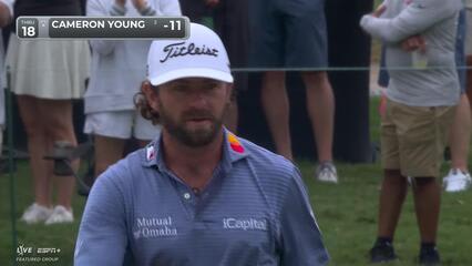 Cameron Young | Round 2 | 18th hole | Shot 4 | 2025 TOUR Championship
