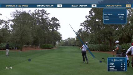 Carson Young | Round 4 | 2nd hole | Shot 1 | 2025 THE PLAYERS