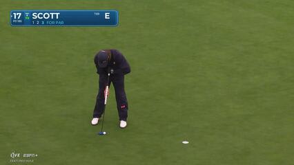 Adam Scott | Round 3 | 17th hole | Shot 3 | 2025 AT&T Pebble Beach
