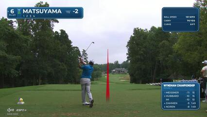 Hideki Matsuyama | Round 2 | 6th hole | Shot 1 | 2025 Wyndham
