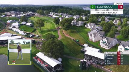 Tommy Fleetwood | Round 3 | 18th hole | Shot 1 | 2025 Travelers