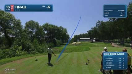 Tony Finau | Round 4 | 16th hole | Shot 1 | 2026 John Deere