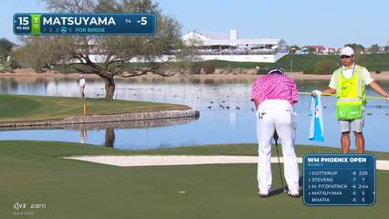 Hideki Matsuyama | Round 2 | 15th hole | Shot 4 | 2026 WM Phoenix Open