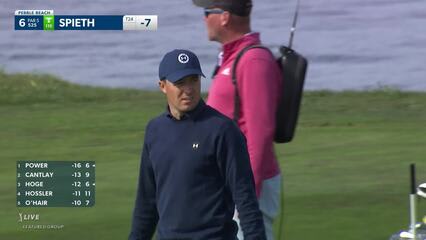 Jordan Spieth | 2022 AT&T Pebble Beach | Round 3 | 6th hole | Shot 2
