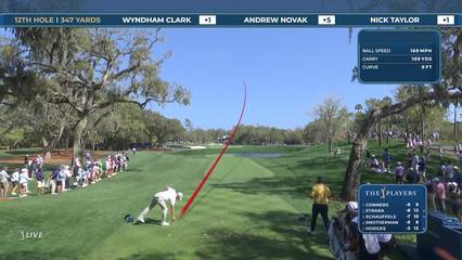 Wyndham Clark | Round 2 | 12th hole | Shot 1 | 2026 THE PLAYERS