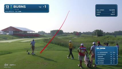 Sam Burns | Round 2 | 13th hole | Shot 1 | 2025 3M Open