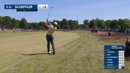 Scottie Scheffler | Round 2 | 3rd hole | Shot 3 | 2025 Genesis Scottish Open