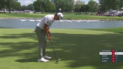 Collin Morikawa | Round 3 | 14th hole | Shot 5 | 2025 Rocket Classic