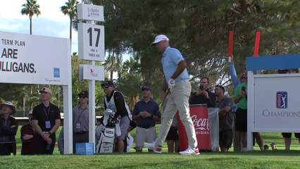 Stewart Cink | Round 4 | 17th hole | Shot 1 | 2025 Charles Schwab