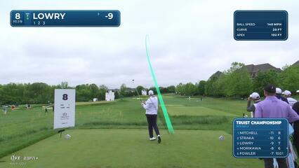 Shane Lowry | Round 2 | 8th hole | Shot 1 | 2025 Truist Championship