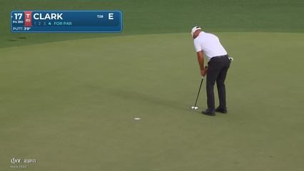 Wyndham Clark | Round 1 | 17th hole | Shot 4 | -1 Houston Open