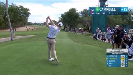 Brian Campbell | Round 3 | 2nd hole | Shot 1 | 2025 Mexico Open