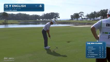Harris English | Round 2 | 18th hole | Shot 4 | 2025 The RSM Classic