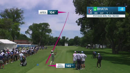 Akshay Bhatia | Round 3 | 4th hole | Shot 1 | 2026 Charles Schwab