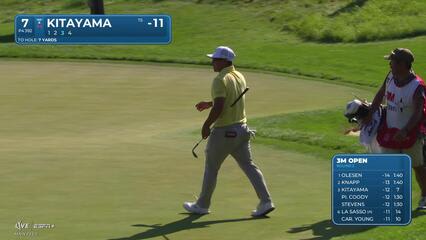 Kurt Kitayama | Round 3 | 7th hole | Shot 3 | 2025 3M Open
