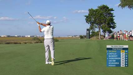 Sami Valimaki | Round 4 | 14th hole | Shot 2 | 2025 The RSM Classic