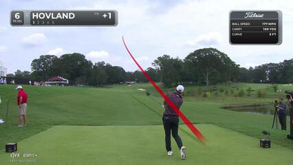 Viktor Hovland | Round 1 | 6th hole | Shot 1 | 2025 TOUR Championship