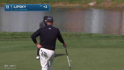 David Lipsky | Round 4 | 13th hole | Shot 3 | 2025 Valspar