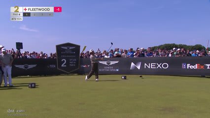Tommy Fleetwood | Round 2 | 2nd hole | Shot 1 | 2026 Genesis Scottish Open