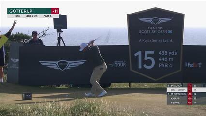 Chris Gotterup | Round 3 | 15th hole | Shot 1 | 2025 Genesis Scottish Open
