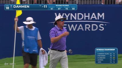 Joel Dahmen | Round 4 | 18th hole | Shot 4 | 2025 Wyndham
