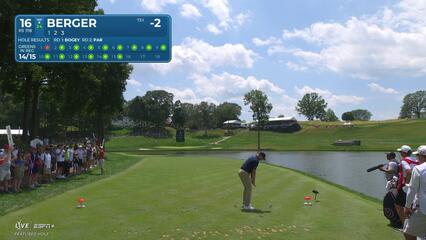 Daniel Berger | Round 3 | 16th hole | Shot 1 | 2025 Travelers