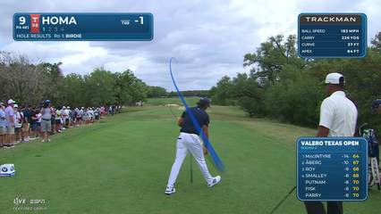 Max Homa | Round 2 | 9th hole | Shot 1 | 2026 Valero