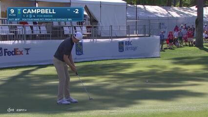 Brian Campbell | Round 1 | 9th hole | Shot 4 | 2025 RBC Heritage