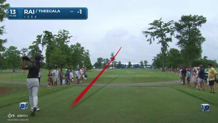 Aaron Rai | Round 1 | 13th hole | Shot 1 | 2025 Zurich Classic