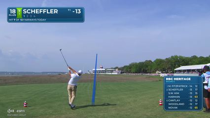 Scottie Scheffler | Round 3 | 18th hole | Shot 1 | 2026 RBC Heritage