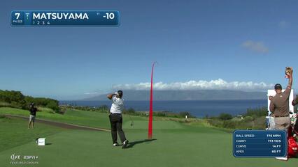 Hideki Matsuyama | Round 2 | 7th hole | Shot 1 | 2025 The Sentry