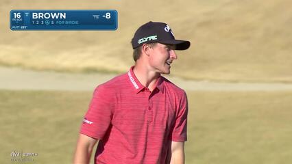 Blades Brown | Round 3 | 16th hole | Shot 5 | 2025 The American Express