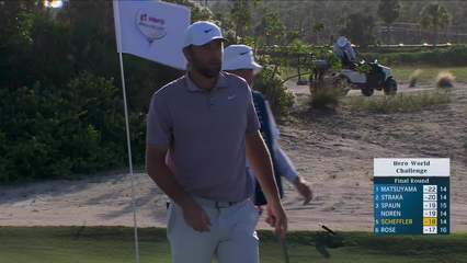 Scottie Scheffler | Round 4 | 14th hole | Shot 3 | 2025 Hero World Challenge