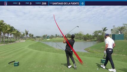 Santiago De la Fuente | Round 2 | 5th hole | Shot 1 | 2025 Mexico Open