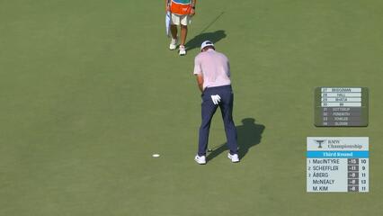 Scottie Scheffler | Round 3 | 10th hole | Shot 4 | 2025 BMW Championship