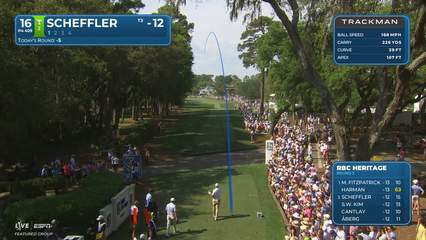 Scottie Scheffler | Round 3 | 16th hole | Shot 1 | 2026 RBC Heritage