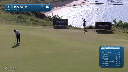 Jake Knapp | Round 3 | 13th hole | Shot 4 | 2025 Genesis Scottish Open